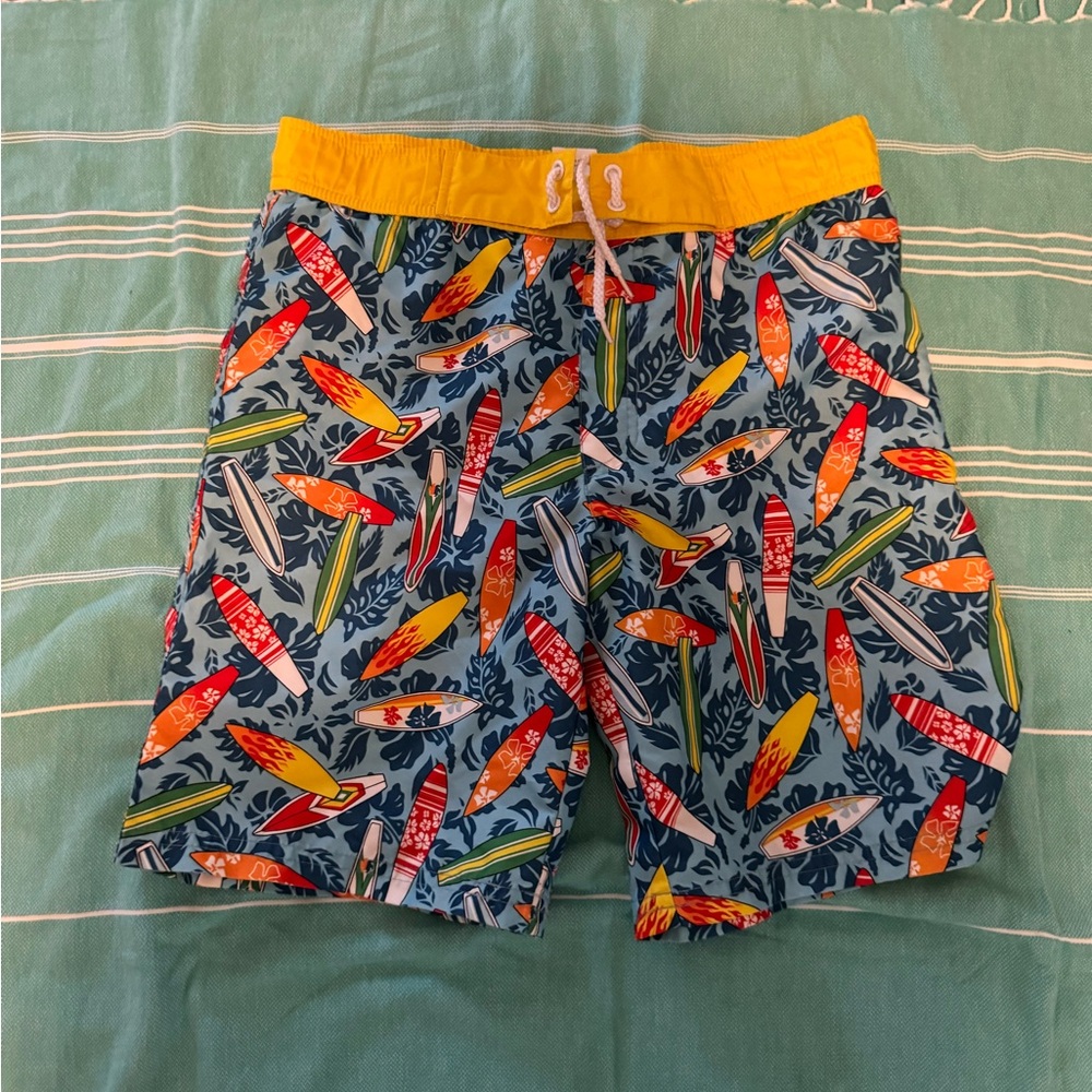 Boys Surfboard Swim Trunks